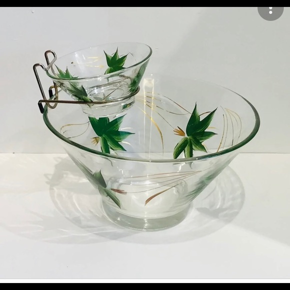 Vintage Anchor Hocking Hand painted Dip Bowl only - Picture 3 of 3